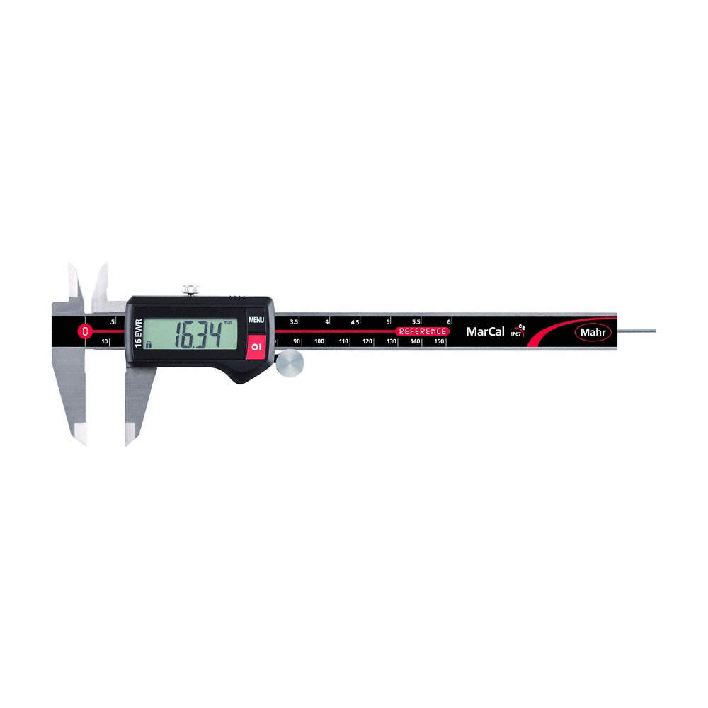 MAHR 4103301 Digital Caliper,0.0005in.Res,40mm Jaw D 45PG55