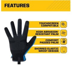 Firm Grip X-Large Workmaster Work Gloves, Touch Screen
