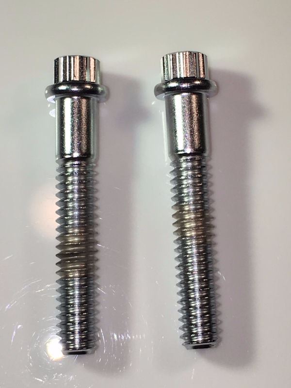 7/16 X 20 X 1-3/4 Chrome plated 12 point screws made in the USA Qty 2