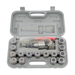 ER40 Collet 15 Pcs Set R8 Shank Chuck Tools For Milling Machine, Lathe, Drilling