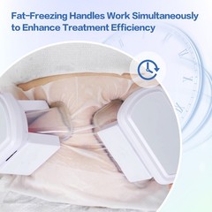 myChway 2 Handles Cold Freeze Beauty Machine for Body Massager Beauty Spa Salon