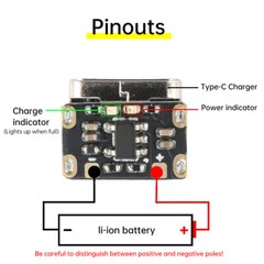 Mini Li-Ion Battery Charging Board 3.7V 4.2V 18650 Charging Protection Board