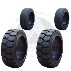 18X8X12-1/8 | 16X5X10-1/2 CUSHION SOLID FORKLIFT TIRES | MIX 4X DEAL