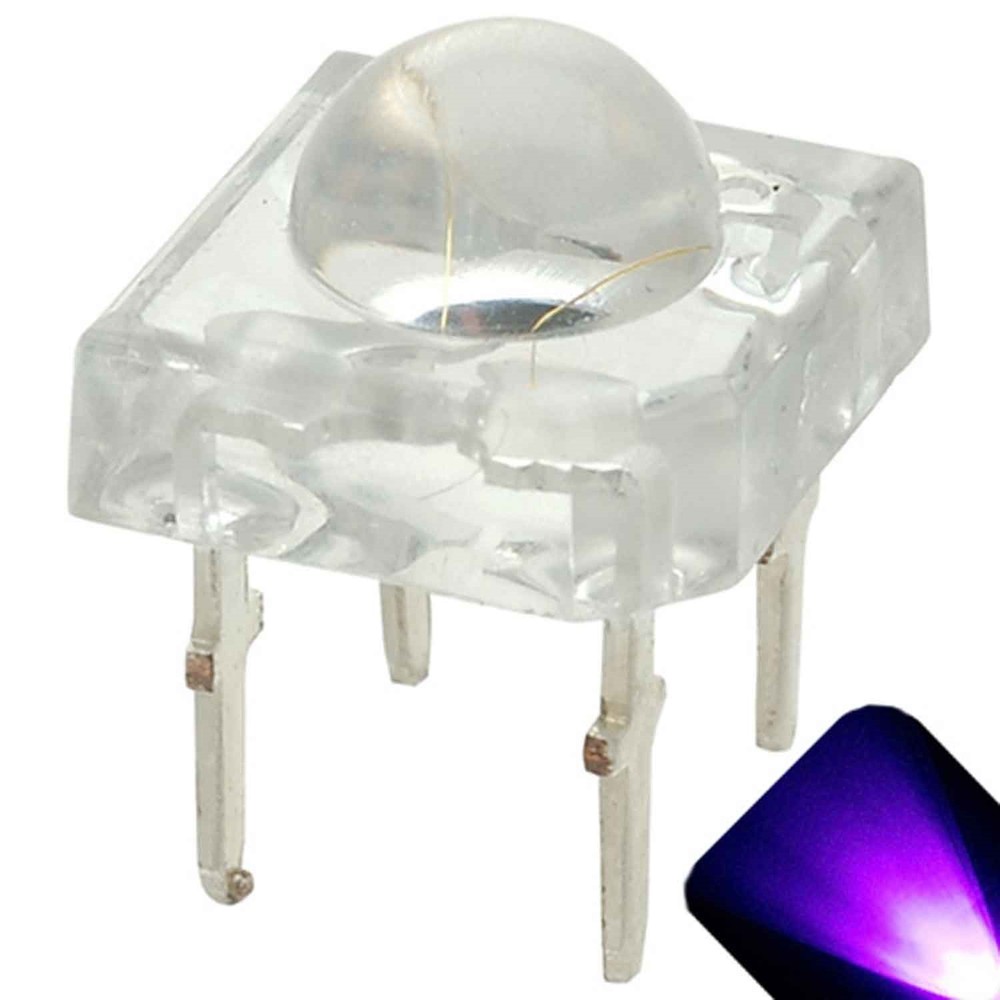 50 x LED 5mm Dome Superflux UV Purple Piranha LEDs Sign Tail Lights Super Flux