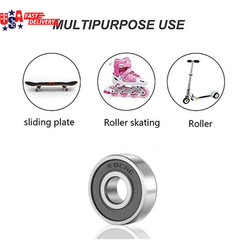 20 Pcs 608 2RS Ball Bearings – Bearing Steel and Double Rubber Sealed Miniature