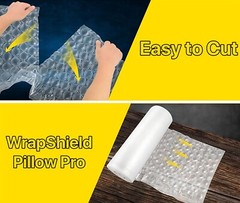 Bubble Protector Wrap 16 x 13 inch, 985 ft Air Cushion Roll Pillow Bags Film