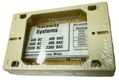 (Box of 5) Wiremold 2348S/51 Ivory Sure-Snap NM Shallow EXT Device Box