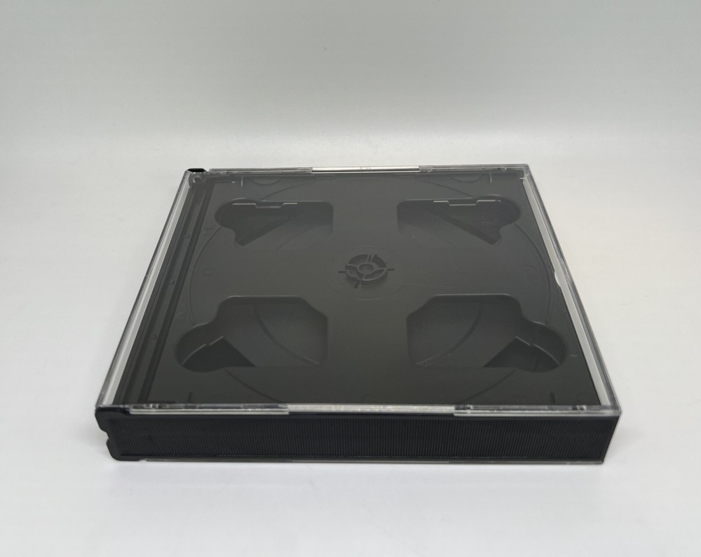 10 PCS 23MM(7/8”) 5 DISC MULTI-5 CD JEWEL CASE W/BLACK CDA TRAY- 5CDBLK
