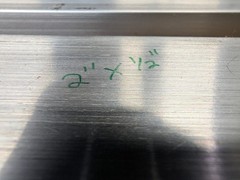 2pcs 1/2″ X 2″ ALUMINUM 6061 SOLID FLAT BAR 10″ long Extruded New Mill Stock