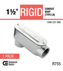 (Retail $180) *10* 1-1/2 in. Rigid Metal Conduit RMC Threaded R755 Type LB