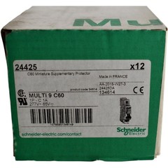 Pack of 12 NEW Schneider Electric 24425 Multi9 C60 1A 1 Pole 277V AC 65V DC Circ
