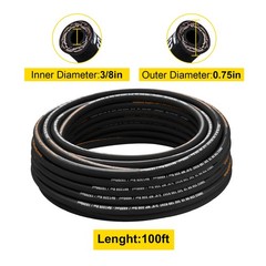 Uimoso Hydraulic Hose, 100 ft Coiled Hose, High-Pressure 5000 PSI Bulk Hose