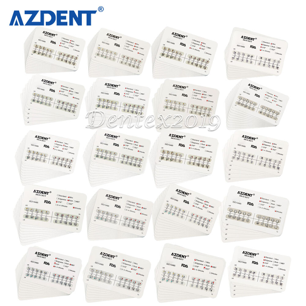 Dental Orthodontic Brackets Braces Mini /Standard Roth /Edgewise /MBT 018 022 AZ
