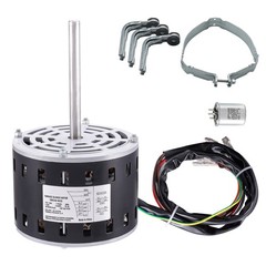 VEVOR 1/3HP Furnace Blower Motor 110-120V 4.4A 1075RPM 4 Speeds 48 Frame 1 Phase