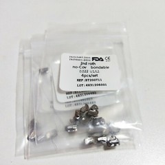100 Sets 400Pcs Dental Buccal Tube 2nd Roth 0.022 Bondable No-cov U1/L1 4pcs/set