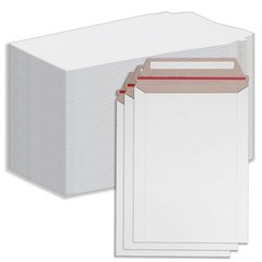 Rigid Mailers 9×12 Inch 100 PCS White Lightweight TearResistant Photo