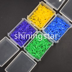 400 Pcs Dental Disposable Plastic Wedge With Holes All 4 Sizes Wave Poly-Wedge