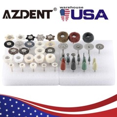 AZDENT Dental Lab Polishing Diamond Burs Kit 2.35mm For Ceramics Porcelain