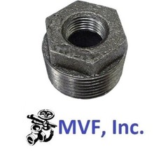 2-1/2″ MNPT x 2″ FNPT Hex Reducing Bushing Blk Malleable Iron MI12100941BMI