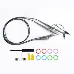 2pcs Oscilloscope Probe Scope Clip Test Cable Lead Kit 1X /10X BNC For P6100