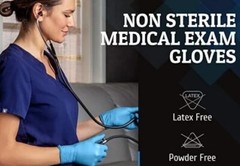 1000 L Blue Nitrile Gloves Disposable Protective Premium No Powder/Latex BLUZEN