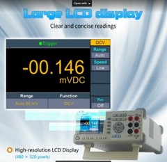 OWON XDM2041 3.7” 55000 Counts auto range True RMS Desktop Digital Multimeter