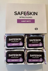 SafeSkin Light Duty Nitrile Gloves, Powder-Free, Small, Food/Medical Use 2000 Pk