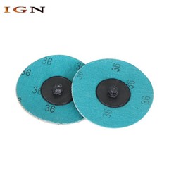 25× 3 inch 36 Grit Aluminum Oxide Roll Lock Die Grinder Sanding Grinding Disc US