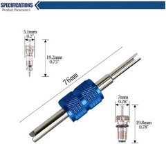 Air Conditioning Valve Core A/C R12 R134A Refrigeration Schrader Valve Cores for