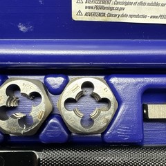 Irwin Hanson Tools #24612 12 Piece Tap & Die Set, Fractional Hex – Excellent