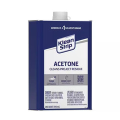 1 Qt. Acetone Thins Fiberglass Resins, Epoxy and Adhesives