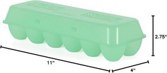 Hand Wash Only 12-Egg Air-Tight Container with Lid – Reusable & Lightweight