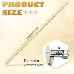 40 Pcs Brass Welding Rods 3/32 in Brazing Rods Brass Rod for DIY Craft Drift