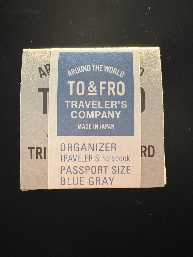TO&FRO Traveler’s Company/Notebook Traveler’s Organizer/Passport/Blue Gray
