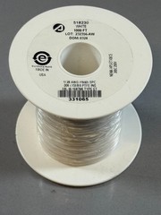 Alpha Wire 518230 Silver-Coated Copper Hook Up Wire MIL-W-M16878/6, 1000FT Spool
