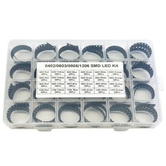 1200PCS Super Bright SMD LED Diode Assortment 6 Colors Assortment 0603 0805 1206