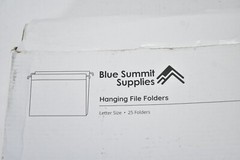 Blue Summit Supplies Hanging File Folders 25 Pack Reinforced Letter Size Black