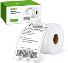 Nelko Genuine 4×6 Direct Thermal Shipping Label 220 Labels/1 Roll, 4×6, White