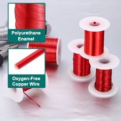 34 AWG Magnet Wire, 1 lb Magnetic Coil Wire, 155C(311F)