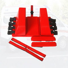 RITE CHOICE First AID Spine Board Head Immobilizer for Backboard Reusable – Red