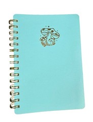 Mushroom Spiral Notebook: 208 Lined Pages Pockets Softcover 5.5x 8 Inch Journal