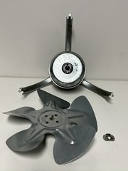 GE Refrigerator Condenser Fan Motor Complete 1300RPM Motor, Fan, and Brackets