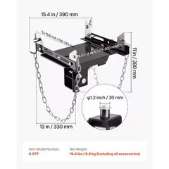 Transmission Jack Adapter, 1100 lbs. / 0.5 Ton Load Capacity Automotive Transmis