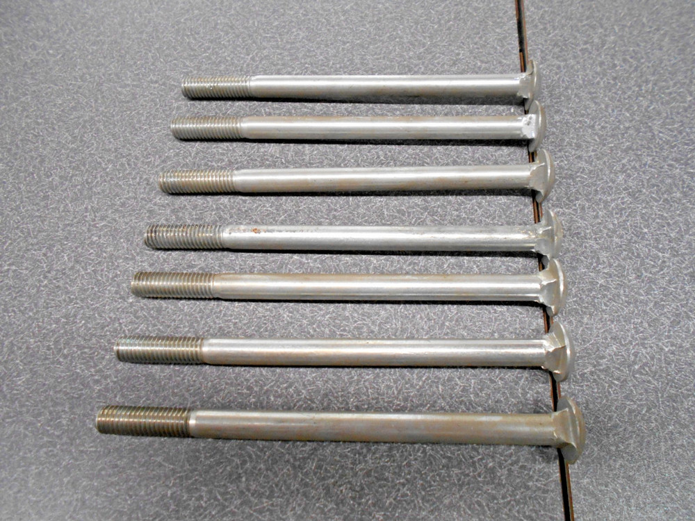 Carriage Bolt 7/16″ x 7.00″. Carriage Bolts. (LOT OF 7), Grade 2, Coarse. NOS!