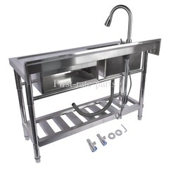 Utility Sink Free Standing for Laundry Room Farmhouse Indoor and Outdoor Sink