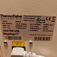 Thermo Scientific 75004411 Megafuge 11 Centrifuge with T41 Bucket Rotor – Tested