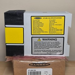 Banner AT-GM-13A Safety Relay Module Two-Hand Control 115VAC 24VDC 66089