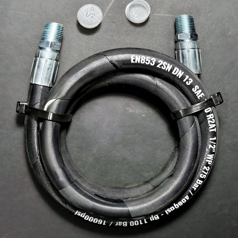 1/2″ Hydraulic Hose Assembly with 1/2 Male Pipe NPT Ends, (4,000psi)