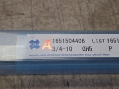OSG 1651504408 Spiral Point Tap: 3/4-10 UNC, 3 Flutes, Plug, 2B, 30.5 mm Thread