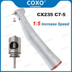 US COXO Dental Contra Angle Handpiece LED Slow Speed Straight 1:1 10:1 1:5 20:1